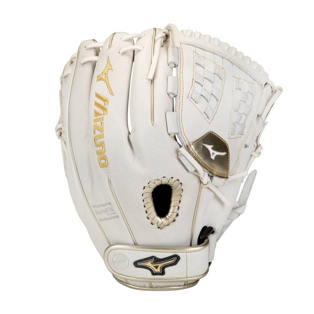 Guanti Mizuno Softball MVP Prime SE Fastpitch 12" Donna - Bianche/Oro - 87431-NDAC